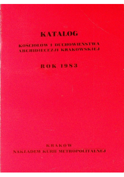 Katalog kościołów i duchowieństwa archidiecezji Krakowskiej