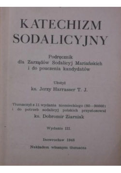 Katechizm sodalicyjny 1948 r.