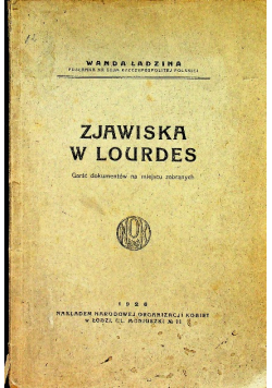 Zjawiska w Lourdes 1926 r.