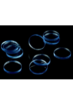 Znaczniki akryl nieb. fluo okrągłe 22x3mm 10szt