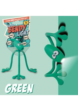 Super Bendy Lampka do książki - zielona