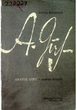 Anatol Girs artysta książki