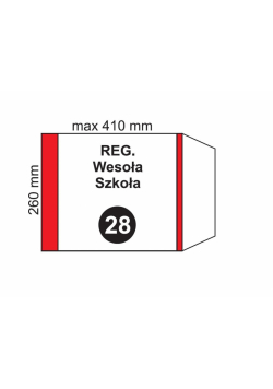 Okładka na podr regulowana NR 28 (20szt)