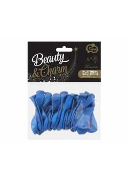 Balony chromowane niebieskie 13cm 20szt
