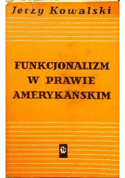 Funkcjonalizm w prawie amerykańskim
