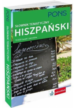 Słownik tematyczny hiszpański PONS