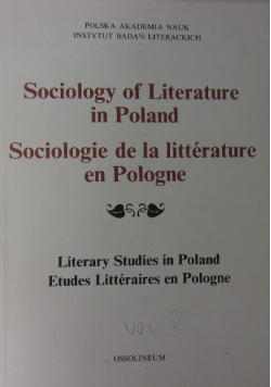 Sociology of Literature in Poland