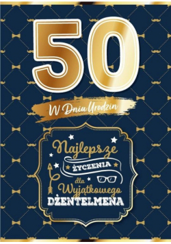 Karnet Urodziny 50 dla niego