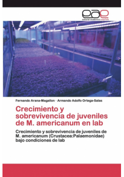 Crecimiento y sobrevivencia de juveniles de M. americanum en lab