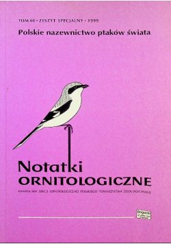 Notatki ornitologiczne Tom 40
