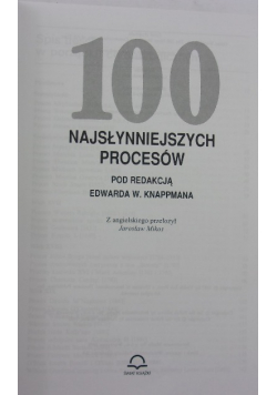 100 najsłynniejszych procesów