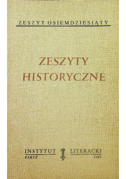 Zeszyty historyczne zeszyt 80