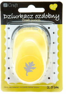 Dziurkacz ozdobny 2,5cm dąb