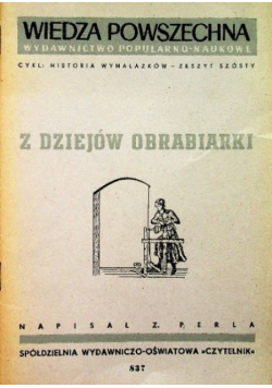 Z dziejów obrabiarki