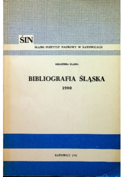 Bibliografia śląska 1980