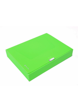 Teczka A4 box 55mm neon zielona