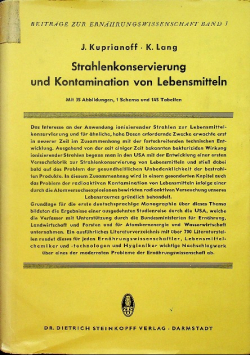 Strahlenkonservierung und Kontamination von Lebensmitteln