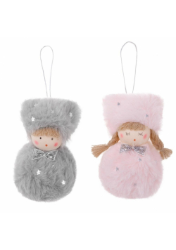 Zawieszki dziewczynka & chłopiec10cm 2szt