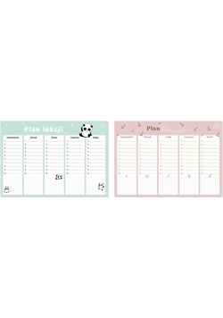Plan lekcji A4 Girls (10szt)
