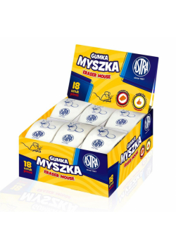 Gumka myszka (18szt) ASTRA
