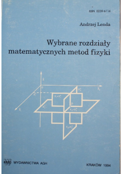 Wybrane rozdziały matematycznych metod fizyki