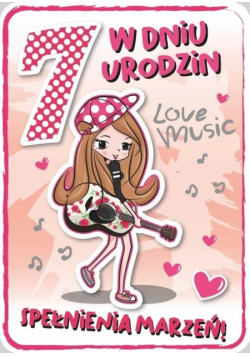 Karnet Urodziny 7 GM-694
