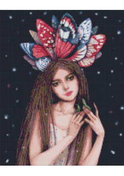 Diamentowa mozaika - Kolory motyli 40x50cm