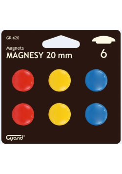 Magnesy 20mm blister 6szt GRAND