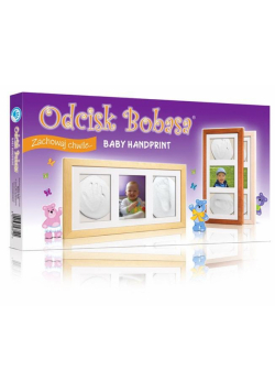Zestaw Odcisk Bobasa - Ramka z Glinką potr.Brązowa