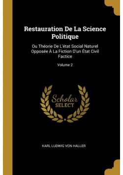 Restauration De La Science Politique