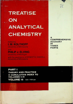 Treatise on analytical chemistry 12