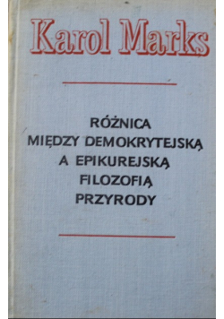 Różnica między demokrytejską a epikurejską filozofią przyrody