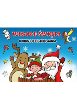 Wesołe święta - Obrus do kolorowania