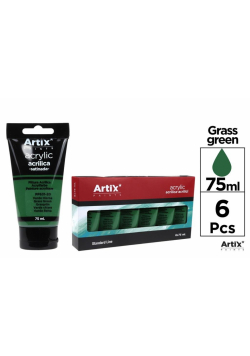 Farba akrylowa ciemnozielona 75ml (6szt)