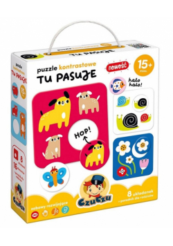 CzuCzu Puzzle kontrastowe Tu pasuje 15m+