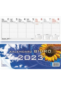 Kalendarz 2023 biurkowy poziomy mix
