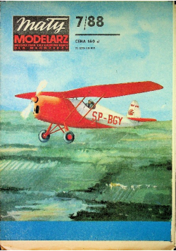 Mały Modelarz Nr 7 Samolot akrobacyjny RWD 10