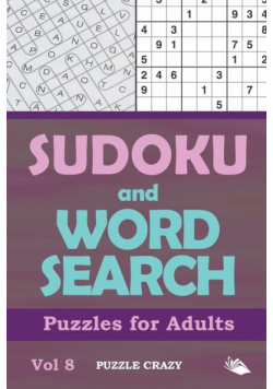 Sudoku and Word Search Puzzles for Adults Vol 8