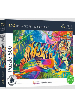 Puzzle 500 Color Splash: Tiger Encounter TREFL