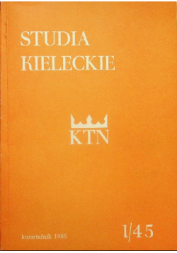 Studia kieleckie Nr 1 / 85