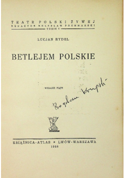 Betlejem Polskie 1938 r.