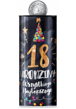 Skarbonka puszka Urodziny 18