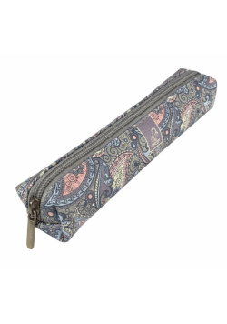 Piórnik mini prostokąt Paisley pastelove