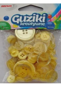Guziki kreatywne żółte 40g