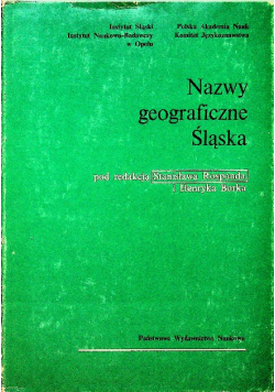 Nazwy geograficzne Śląska tom II
