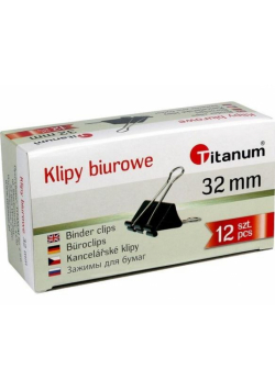 Klipy biurowe 32mm 12szt