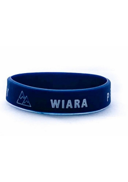 Opaska silikonowa dzieci - Wiara - granat