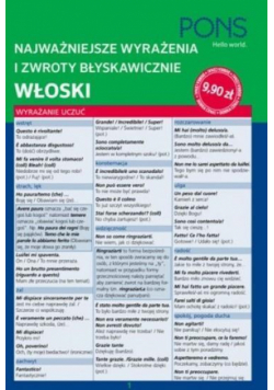 Najważniejsze wyrażenia i zwroty błysk. Włoski