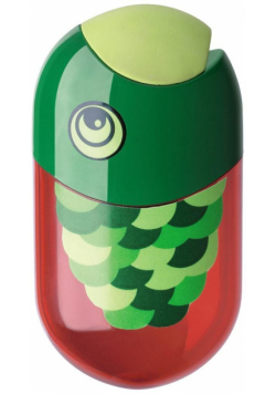 Temperówka podwójna z gumką Rybka FABER CASTELL