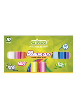 Modelina fluorescencyjna 10 kolorów CRICCO